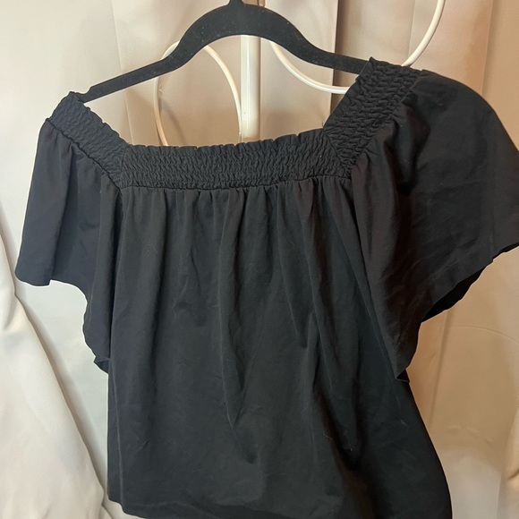 J Crew Smocked Top Large crop top - Picture 4 of 4